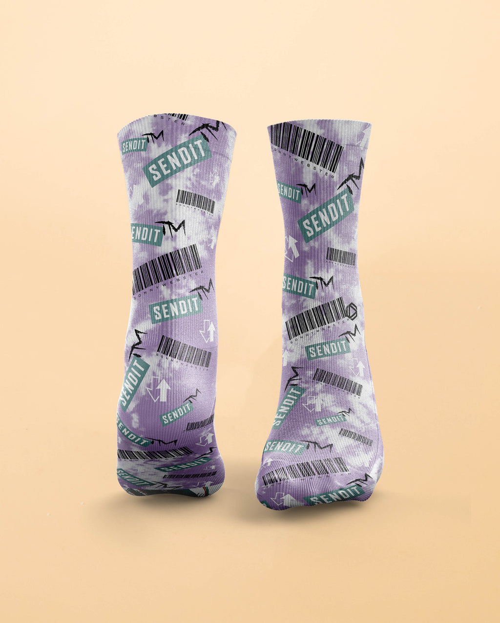 Lilac Send It Box Socks